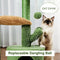 PAWZ Road Cat Tree Cactus Cat Tower with Sisal Covered Scratching Post, Cozy Condo, Plush Perches and Fluffy Balls for Indoor Cats 83.5cm