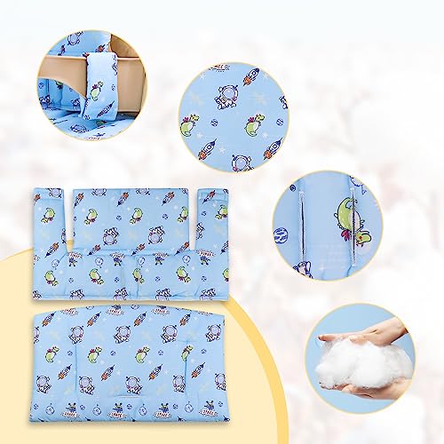 LLHQAMT for Stokke High Chair Cushion, Soft and Comfortable for Tripp Trapp High Chair Cushion, for Tripp Trapp Cushion Set Makes It Safer and More Comfortable for Baby to Sit On (Blue Space Pattern)