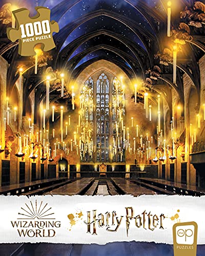 USAopoly Harry Potter Great Hall 1000 Piece Jigsaw Puzzle | Artwork from Harry Potter Films Featuring Hogwarts Great Hall | Official Collectible Harry Potter Merchandise Multicolor