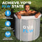 OVRFLW's Cold Plunge Tub: Portable & Insulated Ice Bath for Athletes – Ultimate Outdoor/Indoor Ice Bath + Drain & Cover - Specialized for Physical Therapy, Muscle Recovery (Gray)