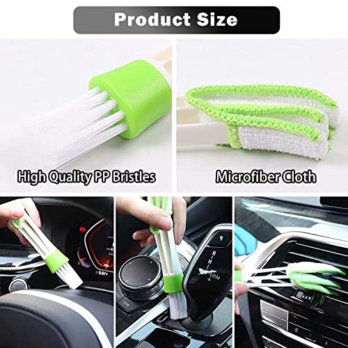 10 Pcs Auto Car Detailing Brush Set - Car Cleaning Tools Kit Includes 5 Soft Premium Detail Brush, 3 Wire Brush and 1 Vent Cleaning Brush for Cleaning Dashboard, Engines, Leather, Wheel, Air Vents