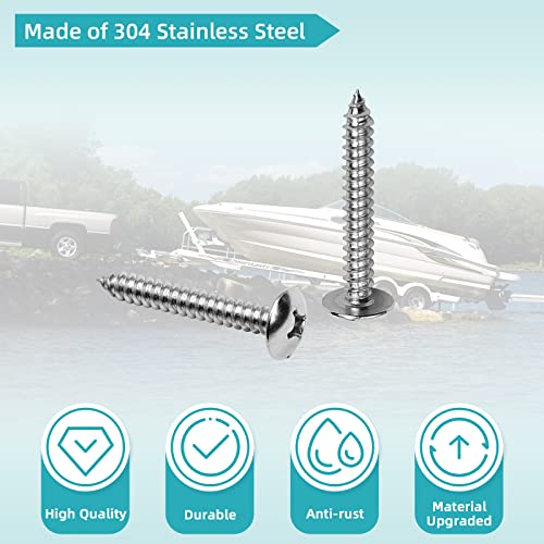 NOVINO 16PCS Boat Trailer Bunk Slide Pads and 4PCS Boat Trailer Glide Bunk Enders for Launching & Loading Boat on/Off Trailer Easier, 3" x 10" Boat Trailer Bunk Slicks