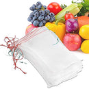 100 Pcs 10'' X 6'' Mesh Bags, Garden Plant Fruit Protection Drawstring Mesh Bag Barrier Bag Mesh Vegetable Fruit Bag