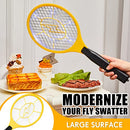 4 Pcs Bug Zapper Electric Fly Swatter Battery Powered Fly Mosquito Zapper Indoor Outdoor Handheld Fly Killer Tennis Mosquito Bat Racket for Camping Insect Fruit Fly Control (Batteries Not Included)