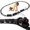 TOYANDONA Electric Train Set for Kids, Battery-Powered Train Toy Set with Smokes, Lights & Sound Include 4 Cars and 18 Tracks, Classic Toy Train Set Gifts for 3 4 5 6 Years Old Boys Girls