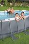 Bestway Power Steel 14' x 8'2" x 39.5" Oval Above Ground Pool Set | Includes 530gal Filter Pump, Ladder, ChemConnect Dispener