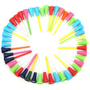 Soft Rubber Cushion Top Plastic Golf Tees 83mm 3.26inch Mixed Colors Pack of 50Pcs Golf tees