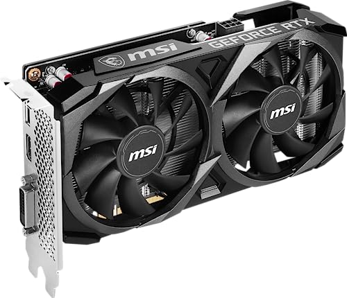 MSI Gaming GeForce RTX 3050 8GB GDRR6 128-Bit HDMI/DP PCIe 4 Torx Twin Fans Ampere OC Graphics Card (RTX 3050 Ventus 2X XS 8G OC)