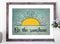 Be The Sunshine Wall Art 14"x11", Uplifting UnFramed Wall Art Print. Ideal Kitchen, Dining Room, Coffee Bar, or Lounge Home Decor