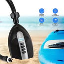 Serene Life Digital Electric Air Pump Compressor - 110W 12 Volt Quick Air Inflator w/LCD, 0-16 Adjustable PSI - For Water Sport Inflatable SUP Stand Up Paddle Board - SereneLife SLPUMP20