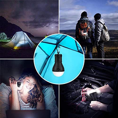 DawnTrees Tent Light, Camping Light, Camping Tent Portable LED Lights, Battery-Powered Emergency Lights, Hurricane Lights, Blackout Lights, Hook Lights, Used for Hurricane Emergency Backpack Hiking.