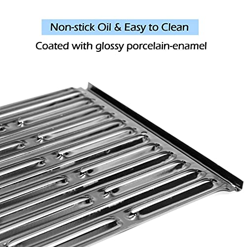 VICOOL 14.75" Porcelain Enameled Grill Grid Grates for Weber Genesis Silver A, Spirit 500, Spirit E/S 200 & 210, 7523 7521 7522 65904 65905 hyG752C