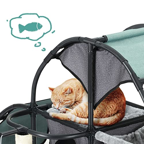 Petscene Multi-Tier Cat Scratching Post Tower Furniture Cat Tree House Scratcher Condo
