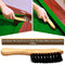 3 Set Billiards Pool Table and Rail Brush Including 12 Pieces Pool Cue Chalk Cubes Snooker Table Wooden Cleaning Brush Kit Table Billiards Accessories, 9 Inches (Beige)