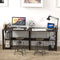 SHW Home Office Computer Desk with Shelves, Espresso