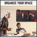 SEDY 8-Pack Pegboard Panel Set, with 81 Hanger Wall Mounted Tool Storage System, Workshop Tool Holder, Wall Hooks Tool Organizer, Utility Rack