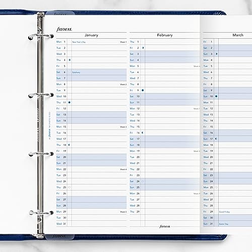 Filofax A4 Year Planner (Multilingual) 2024