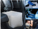 FLYPAL Inflatable Foot Rest for Air Travel, U.S Patented 2 in 1 Design, Blow-Up Pillow Cushion for Home, Office and Kids to Sleep on Long Flights, 17“x11 x17, Grey.