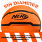 NERF Mini Foam Basketballs - Indoor + Outdoor Foam Basketballs - 5" Inch Basketballs for Mini + Over The Door Basketball Hoops - 2 Balls Included - Replacement Mini Basketballs - Orange