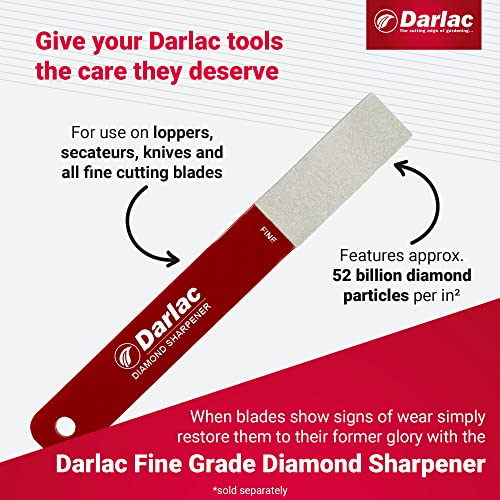 Darlac Professional Left Hand Pruner - Reversed Blade & Left Thumb Action Catch For Left-Handed Use - High Carbon Steel Blade - Rust Resistant - Adjustable Tension - For Heavy Duty & Light Pruning