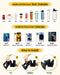 Universal Stroller Cup Holder with Mobile Phone Case, 2-in-1 Strollers Storage Rack, 360 Degrees Rotation Drink Holder for Bike, Pushchair, Wheelchair, Walker,Bicycle, Fits Most Cups