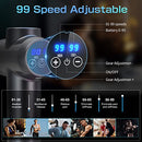 Massage Gun,Massager Muscle Massage Gun 99 Speeds Powerful Percussion Massager, Fascia Gun Muscle Gun with 6 Heads LCD Display, Handheld Muscle Body Massager for Body Pain Recovery