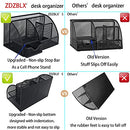 ZDZBLX Desk Organiser, Mesh Desk Tidy Multifunctional Pen Holder, Pen Pot Desktop Organiser, Upgraded Office Stationary Organiser Desk Accessories Storage with Drawer for School, Home, Office(Black)