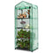 ABCCANOPY Mini Greenhouse, 4 Tiers Portable Gardening Greenhouse with Zippered Door for Indoor Outdoor Use (Green PE Cover)