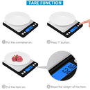 AMIR Digital Kitchen Scale 500g/ 0.01g Pro Cooking scale with Back-Lit LCD Display Accuracy Pocket Food Scale 6 Units Auto Off Tare PCS Function Stainless Steel Batteries not included (Black)