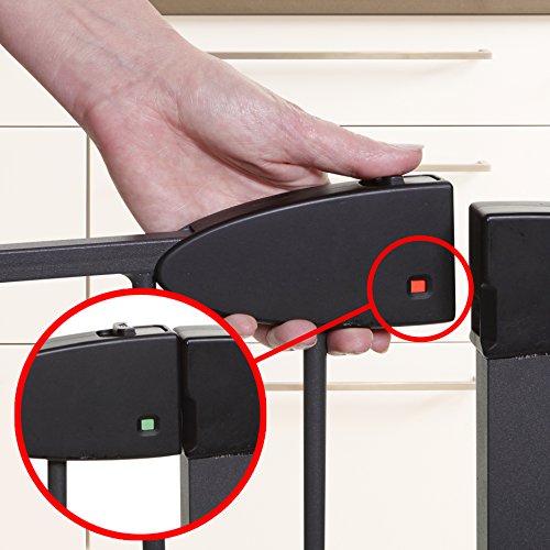 Dreambaby Boston Security Gate with 2x7cm Extensions Combo, Black