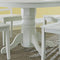 Home Styles 5177-30 Round Pedestal Dining Table Antique White Finish