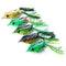 OriGlam 【Happy Shopping Day】 5pcs Topwater Frog Lures, Frog Crankbait Tackle, Frog Fishing Lures Soft Fishing Baits, Hollow Body 3D Eyes Frog Lure Weedless Swimbait with Hook for Bass Pike