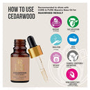 CORE & PURE Cedarwood Grade-A, Essential Oil- Best for Healthy Hair, Youthful Skin |Ayurvedic, Organic, Natural|- 12ml