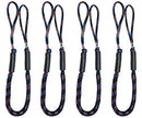 Bungee Boat Dock Lines 4 Feet Colourful Dockline Mooring Rope Boat Accessories Docking Lines PWC Shock Cords for Boats Kayak, Jet Ski, Pontoon, Canoe, Power Boat Wave Runner, SeaDoo, Watercraft 4pcs