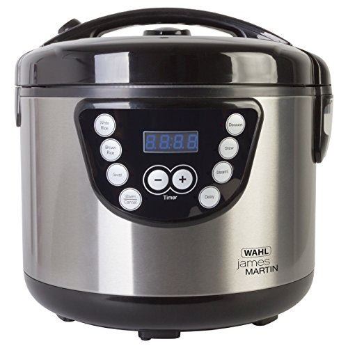 Wahl James Martin Multi Cooker, 6-in-1 Functions, Steaming, Sautéing, Stewing, Slow Cooking, 24hr Delay Timer, 4L Ceramic Pot (Feeds up to 4 People), Removable Cooking Pot, Dishwasher Safe Parts