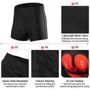 Lixada Men’s Cycling Short 3D Padded Gel Cycling Undershorts Breathable Bicycle Cycling Underwear Bicycle Short