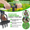 MEIIOFS Manual Lawn Aerator Coring, 3 Core with Soil Track Tray Plug Core Aeration Tool- Grass Coring Aerators for Yards - Compacted Soils and Lawns Garden - Gardening Hand Tools.