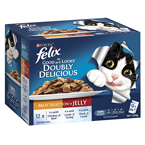 FELIX Adult As Good As It Looks Doubly Delicious Meat Wet Cat Food 60x85g