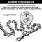 Chain Anti Bite Metal Dog Lead Dog Chain Lead Heavy Duty for Dogs Training and Walking with Padded Handle Black