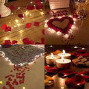 1000 pcs Artificial Silk Rose Petals for Romantic Propose Wedding Valentine's Day Anniversary Hen Party Engagement Party Decoration Flowers Confetti Fake Roses Petals (Red)