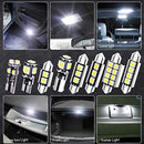 23Pcs Car LED Interior Light Bulb,Universal Canbus Error Free LED Bulbs Kit for Car Interior Dome Map Door Courtesy License Plate Lights BA9S Canbus T10 C5W Xenon-White