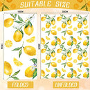 120 Pieces Lemon Napkins 3 Ply Disposable Lemon Paper Yellow Citrus Fruit Lemons Guest Towels Lemon Cocktail Hand Paper Napkins for Kitchen Bathroom Summer Spring Tea Party Baby Shower