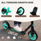 WAYPLUS Kick Scooter for Ages 6+,Kid, Teens & Adults. Max Load 240 LBS. Foldable, Lightweight, 8IN Big Wheels Kids, Teen and Adults, 4 Adjustable Levels. Bearing ABEC9