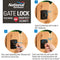 National Hardware N109-080 N109080 Smart Key Gate Lock, Black, 40"
