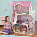 KidKraft Annabelle Wooden Dolls House with Furniture and Accessories Included, 3 Storey Play Set with Lift and Balcony for 30 cm /12 inch Dolls, Kids' Toys, 65079