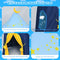 HONEY JOY Kids Play Tent, Foldable Pop Up Playhouse for Children w/Star String Light & Carrying Bag, Indoor Outdoor Castle Tent Playhouse for Parties Celebrations, Portable Play Tent w/2 Mesh Windows