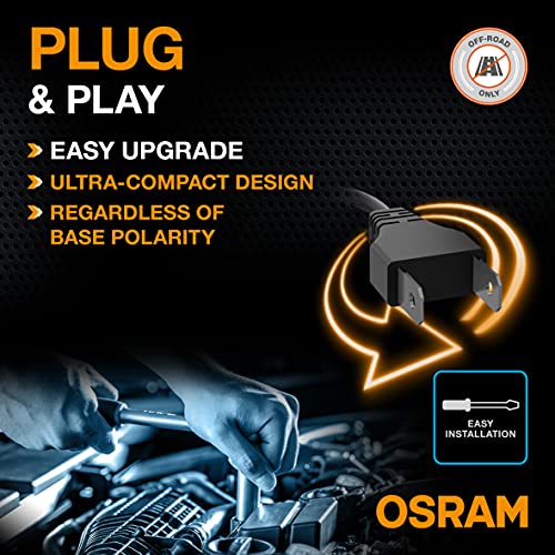 OSRAM LEDriving XTR, ≜H4 LED headlight lamps, cool white LED light, off-road only, 64193DWXTR, folding box (2 lamps)