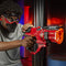 NERF E6638UF1 Rival Roundhouse XX-1500 Red Blaster - Clear Rotating Chamber Loads Rounds into Barrel - 5 Integrated Magazines, 15 Nerf Rival Rounds