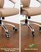 Office Chair Wheels for IKEA with 10mm Stem, HOSOM 3" Replacement Rubber Caster Wheels Set of 10 Safe for Wood Floor, Computer Gaming Chair Rollerblade Wheels Roll Smooth and Quite