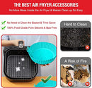 Silicone Air Fryer Liners, 2 Pcs Reusable Air Fryer Silicone Baking Tray, Air Fryer Silicone Pot Round Air Fryers Accessories Oven Accessories, Replacement of Parchment Liner Paper